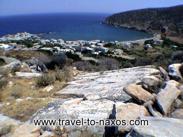 APOLLONAS - View of Apollonas village from above.