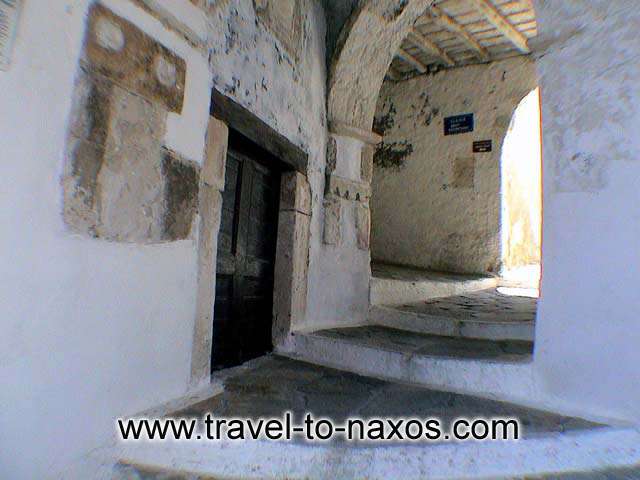 CHORA CASTLE - Crossroad in the narrow pathways of Chora castle.