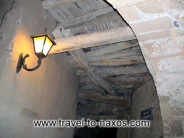 CHORA CASTLE - The interior of the Venetian Castle which built by Sanoudos.