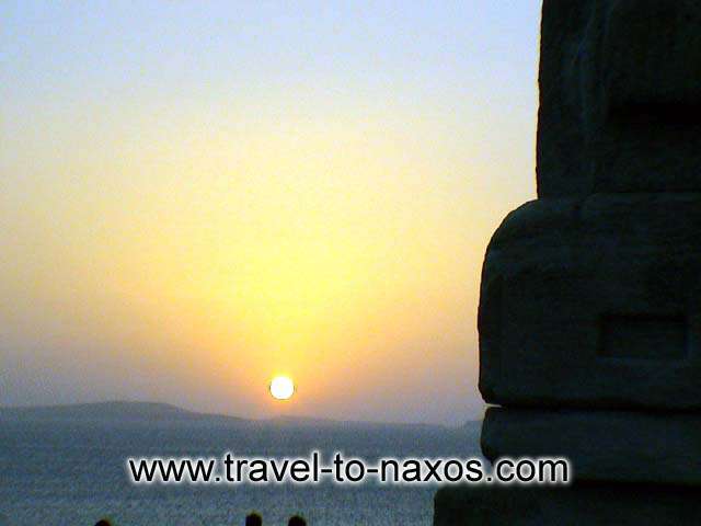 Sunset at Portara.  