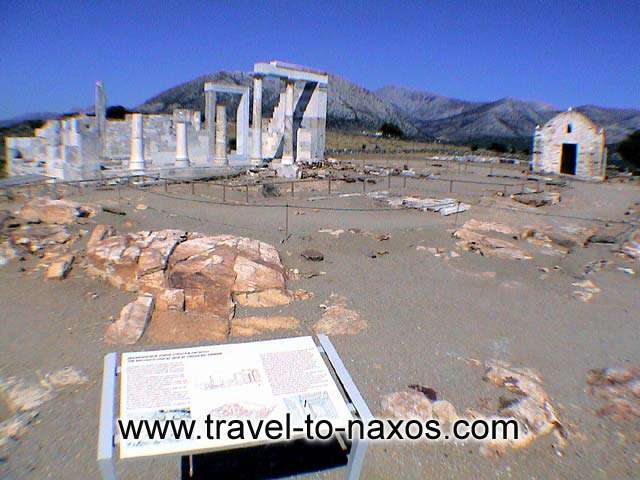 THE TEMPLE OF DIMITRA AT SAGRI - In Sagri area are the remains of the ancient temple dedicated to godess Dimitra.