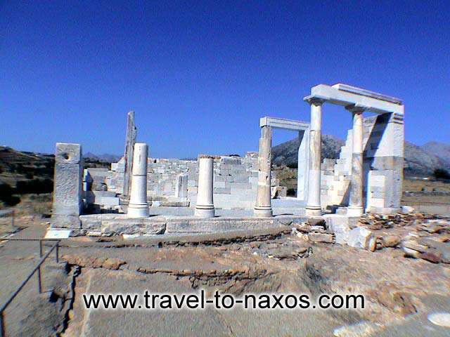 THE TEMPLE OF DIMITRA AT SAGRI - The whole temple of dimitra was made of marble. The ancient material of is saved in percentage 50 %.

