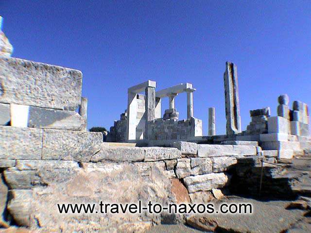 THE TEMPLE OF DIMITRA AT SAGRI - A part of the ancient temple of goddess Dimitra.