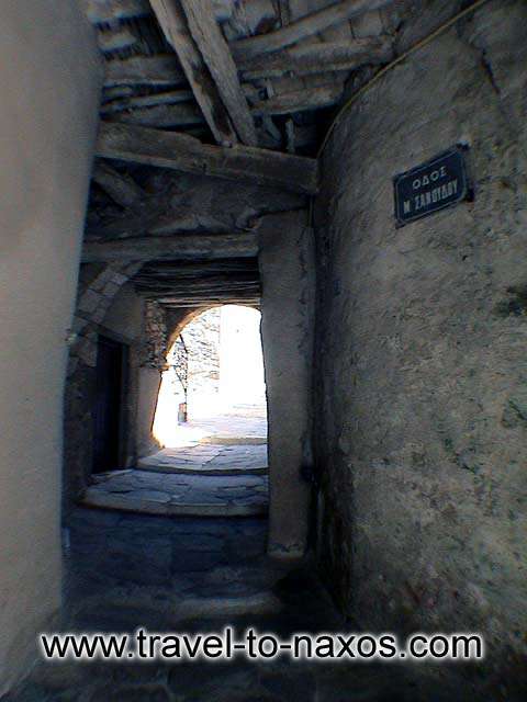 KASTRO - Marco Sanoudo street in the Castle settlement.