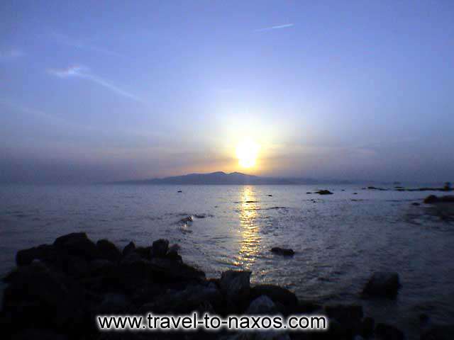 KASTRAKI BEACH - Sunset at Kastraki beach.