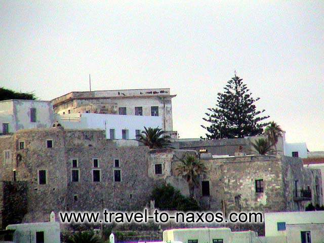 NAXOS KASTRO - Naxos Kastro (castle) view from the left.