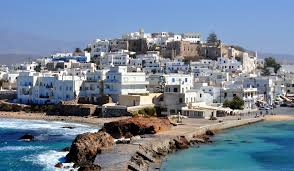 Chora Naxos - View of Naxos Chora from Portara