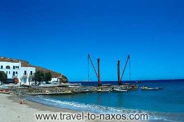 MOUTSOUNA BEACH - The seaside settlement Moutsouna is found to the east side of the island.