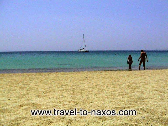 AGIOS PROKOPIOS & AGIA ANNA BEACH - One of the island's big trump cards are the huge sandy beaches <BR>which follow on one after the other along the hole length of the SW coast <BR>and are some of the most beautiful beachesin the hole Mediterranean.