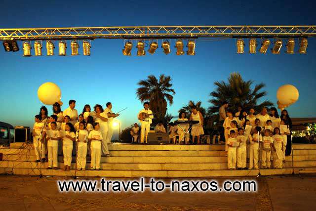 In a musical event Oden of Naxos presented plays of famous Greek composers