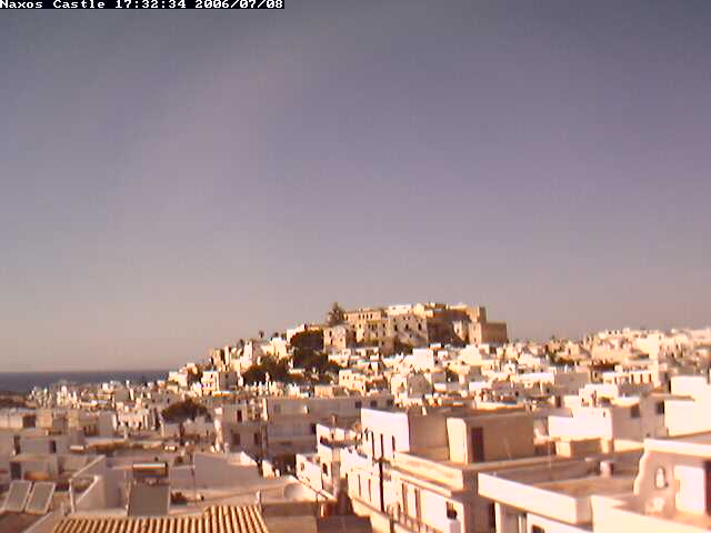 Naxos View  Chora castle webcam