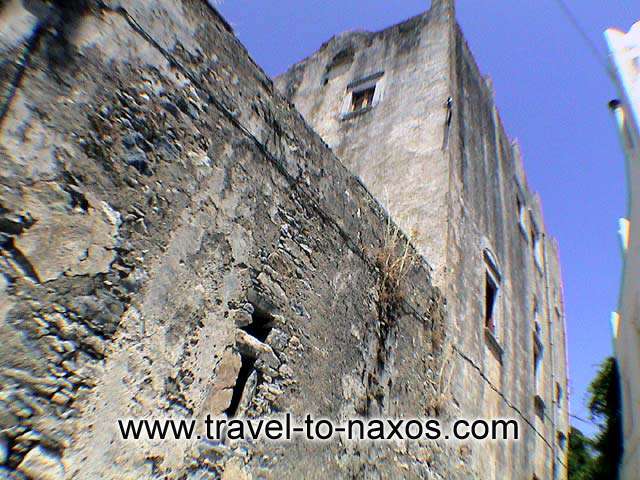 CHALKIO - A view of the tower at chalki village.